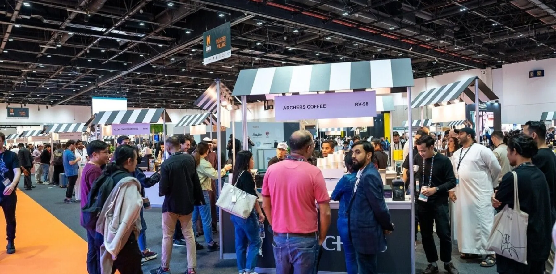 Visitors and exhibitors at World of Coffee Dubai